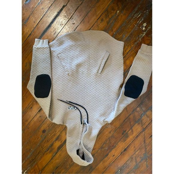 Barstool Sports Hoodie Unisex Beige Quilted Sweatshirt Size XL - Picture 14 of 14